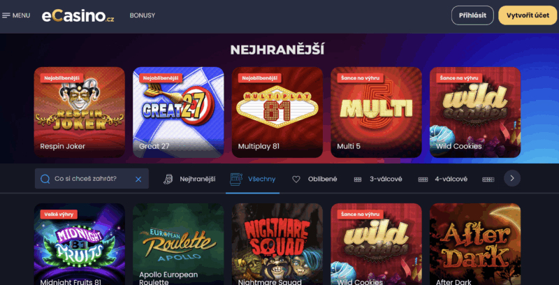 ecasino-web recenze ecasino web