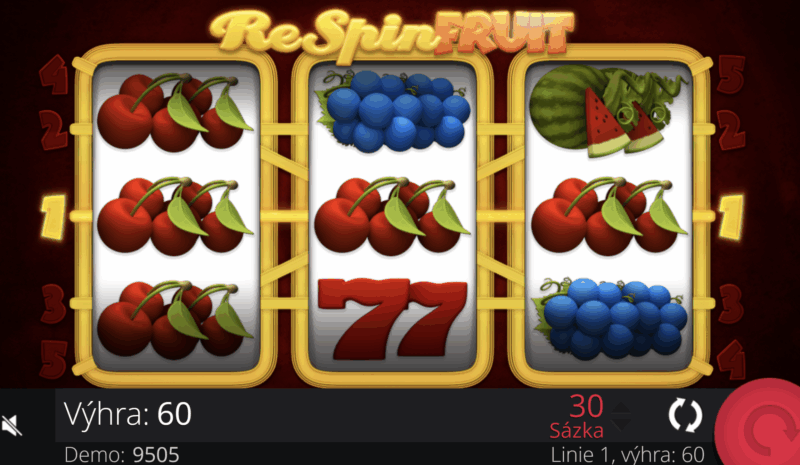 respin fruit vyhra Respin Fruit výhra