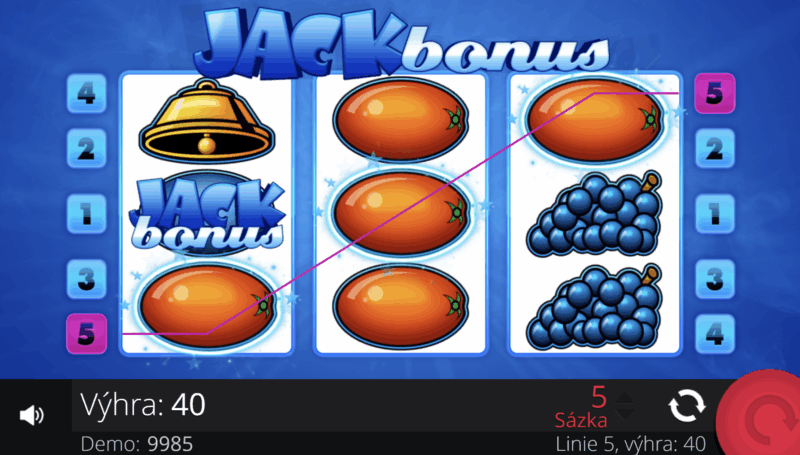 bonus jack-vyhra Recenze online casino hry Bonus Jack výhra