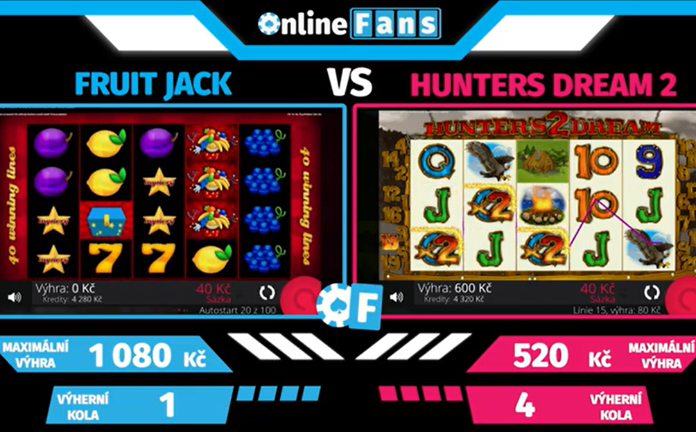 #12 POROVNÁNÍ HER FRUIT JACK A HUNTER’S DREAM 2