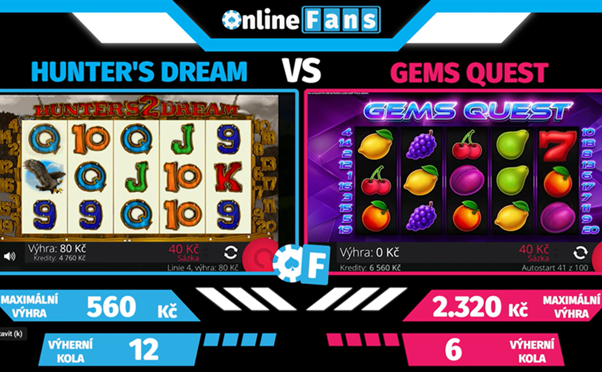 #26 POROVNÁNÍ HER HUNTER’S DREAM 2 A GEMS QUEST