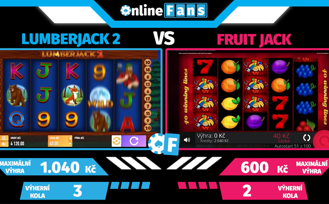 #14 POROVNÁNÍ HER LUMBERJACK 2 A FRUIT JACK