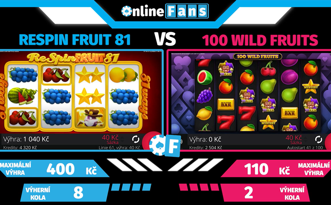 #27 POROVNÁNÍ HER RESPIN FRUIT 81 A 100 WILD FRUITS