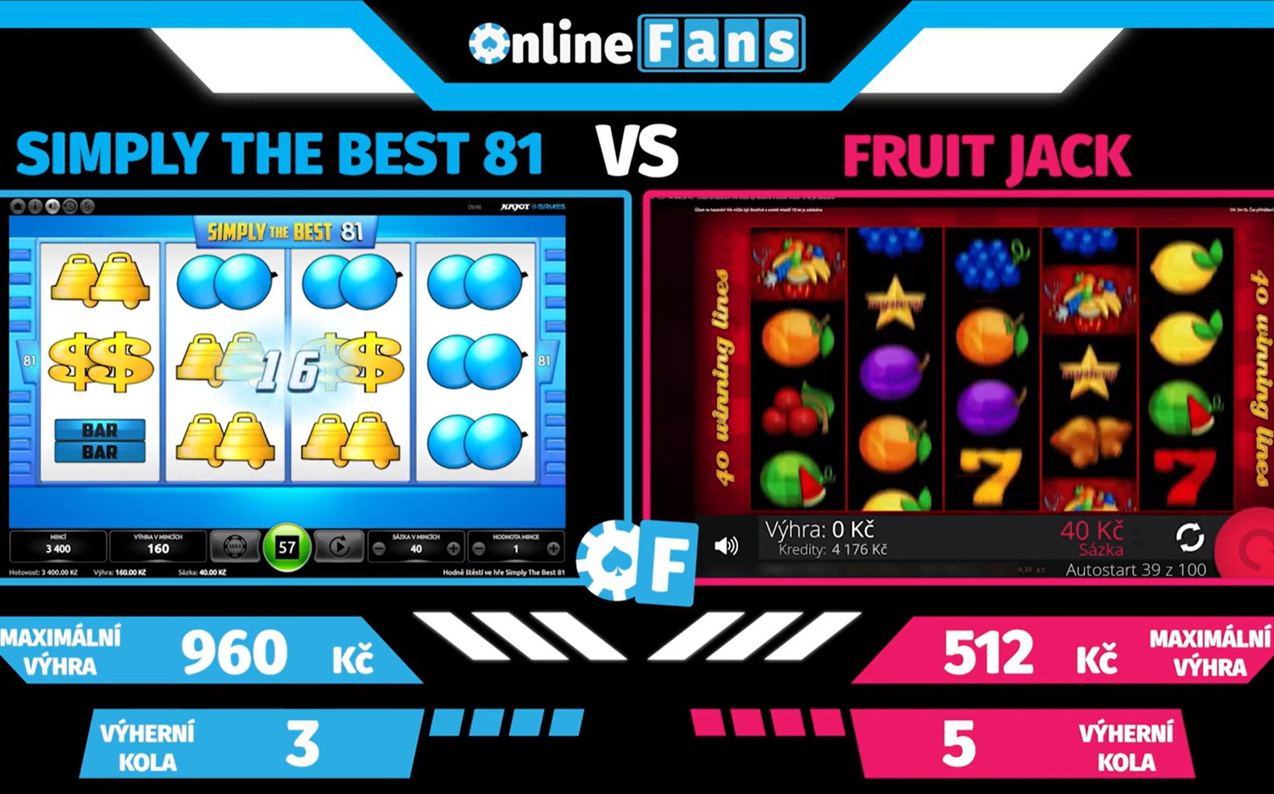 #7 POROVNÁNÍ HER SIMPLY THE BEST 81 a FRUIT JACK