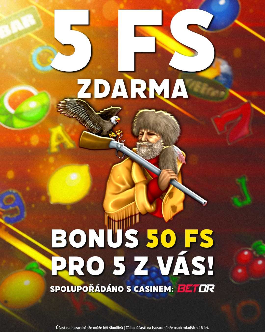 MÁME PRO VÁS FREE SPINY DO BETORU (SRPEN 2025): ČTĚTE, JAK JE ZÍSKAT