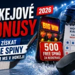 Hokejové bonusy 2026: Kde získat free spiny během MS v hokeji