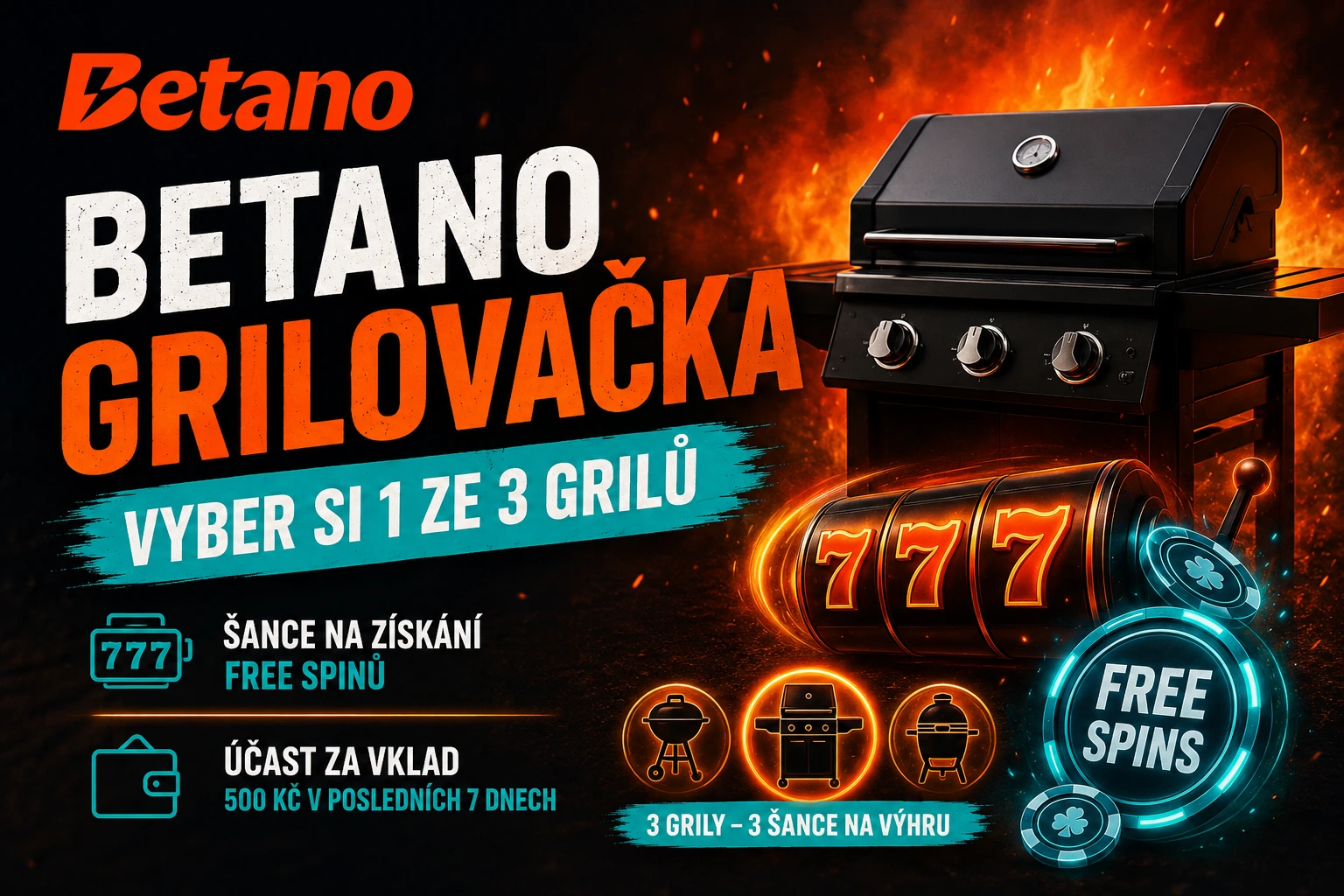 Betano grilovačka: letní várka free spinů na váš talíř