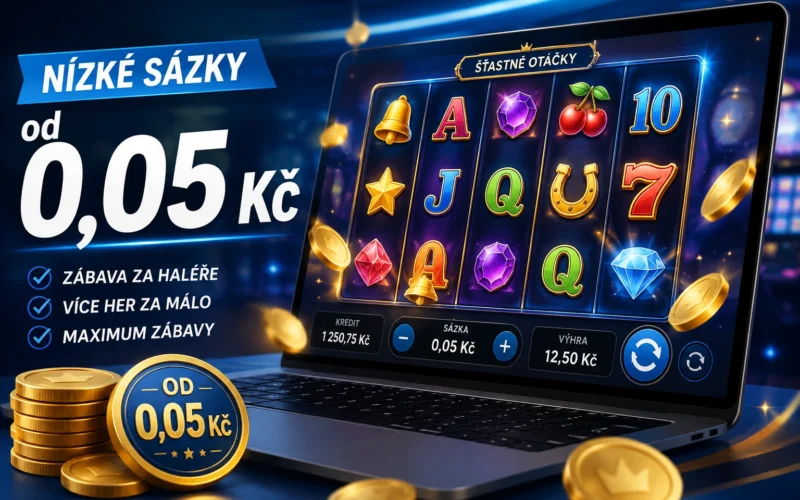 Casino hry za haléře: Kde si zahrát automaty od 0,05 Kč?