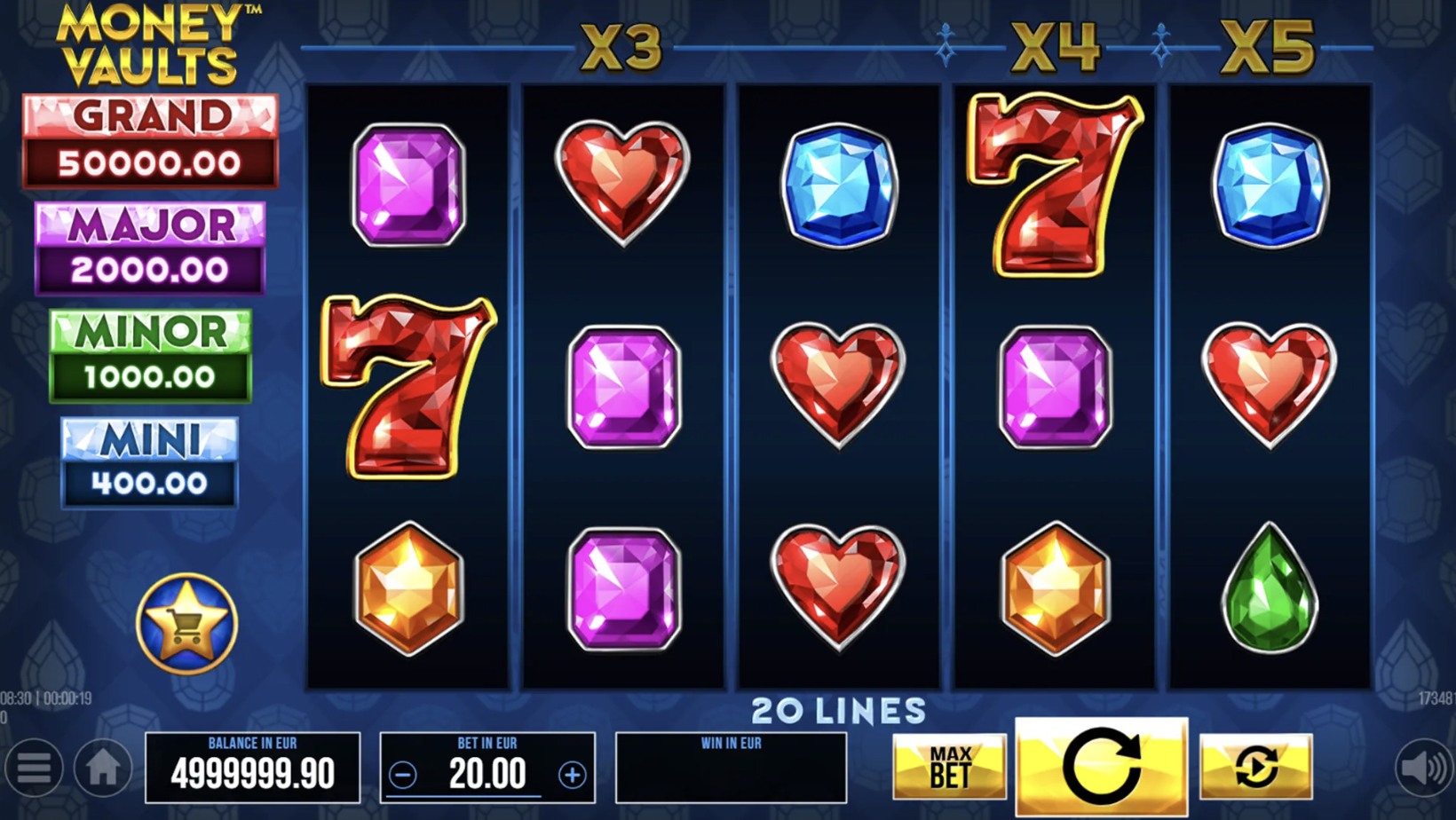 Money Vaults Hold and Win
