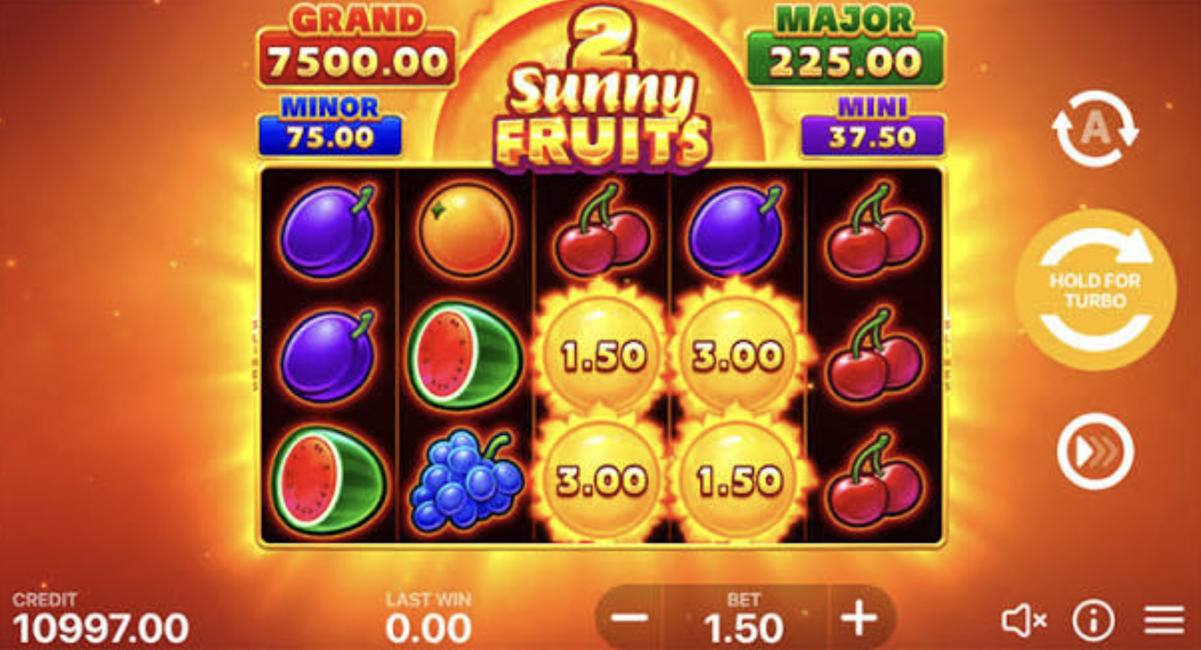 Sunny Fruits Hold and Win