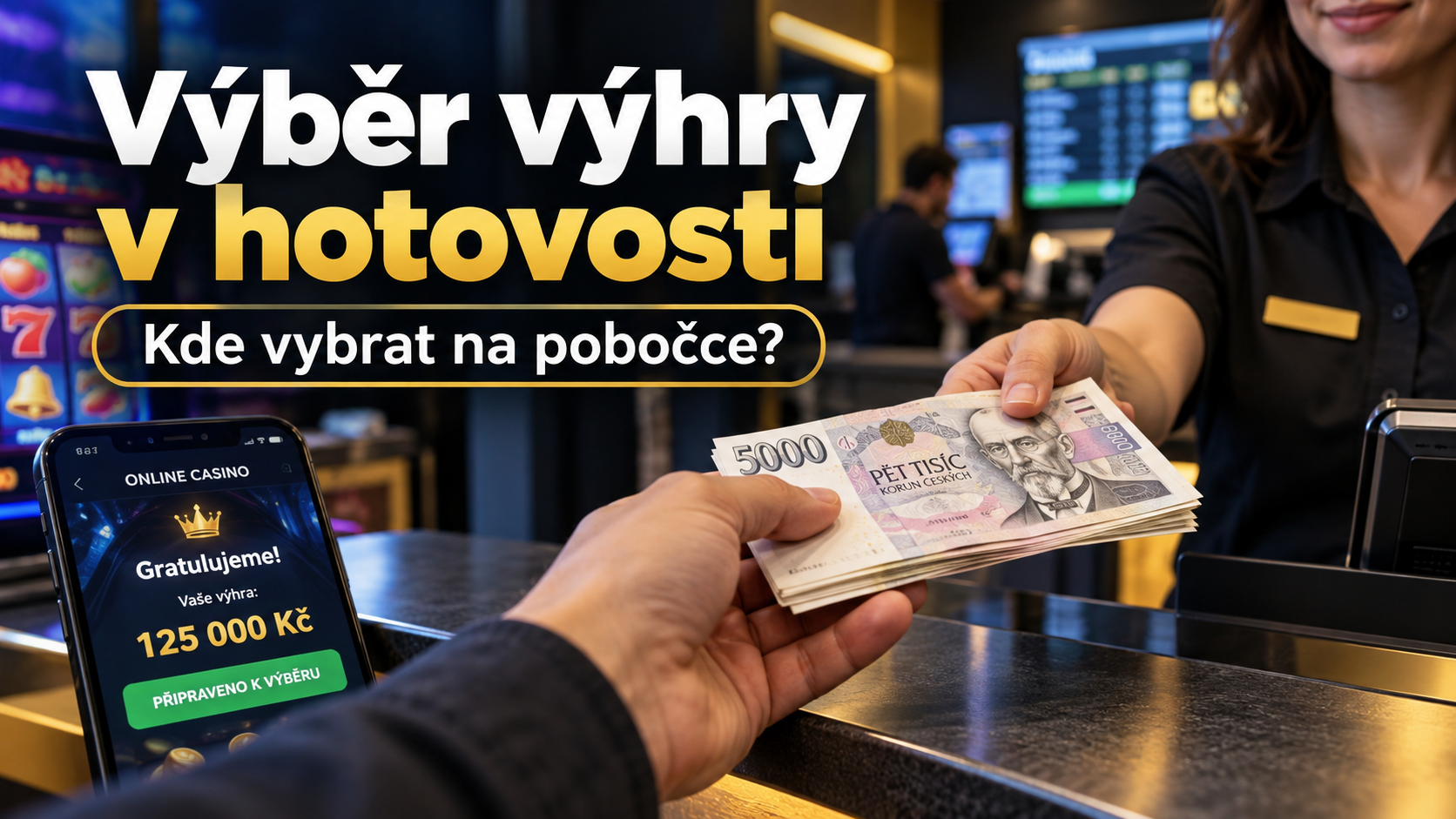 Výběr peněz z online casina v hotovosti: Kde vybrat na pobočce?